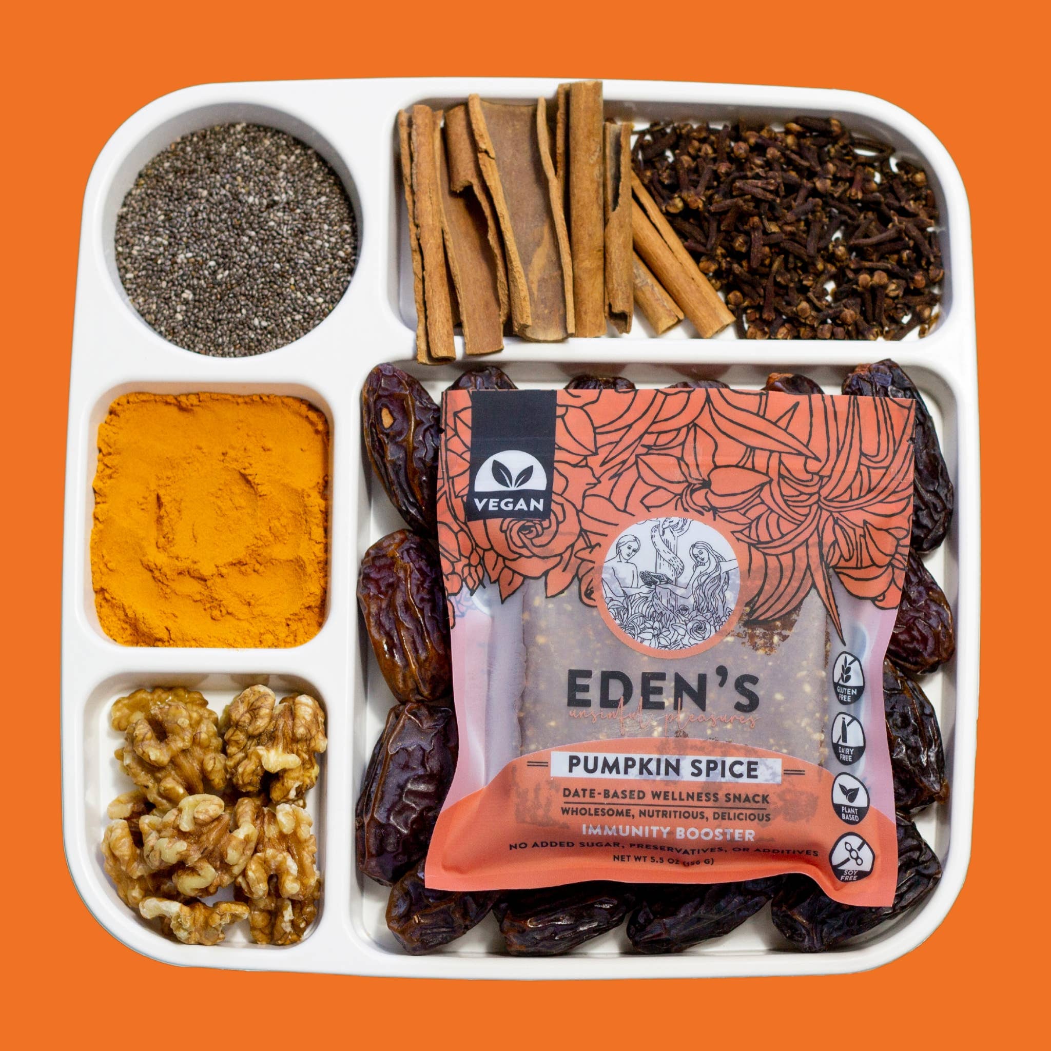 Eden's Unsinful Pleasures – wholesale Snack bar – Pumpkin Wellness Bars3