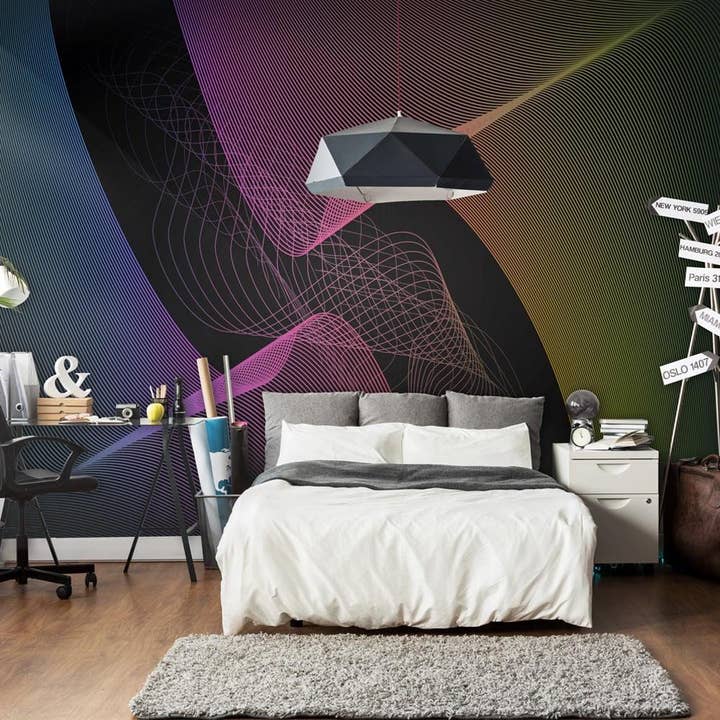 Tapet - Digital wave for engroshandel hos IlyDecor