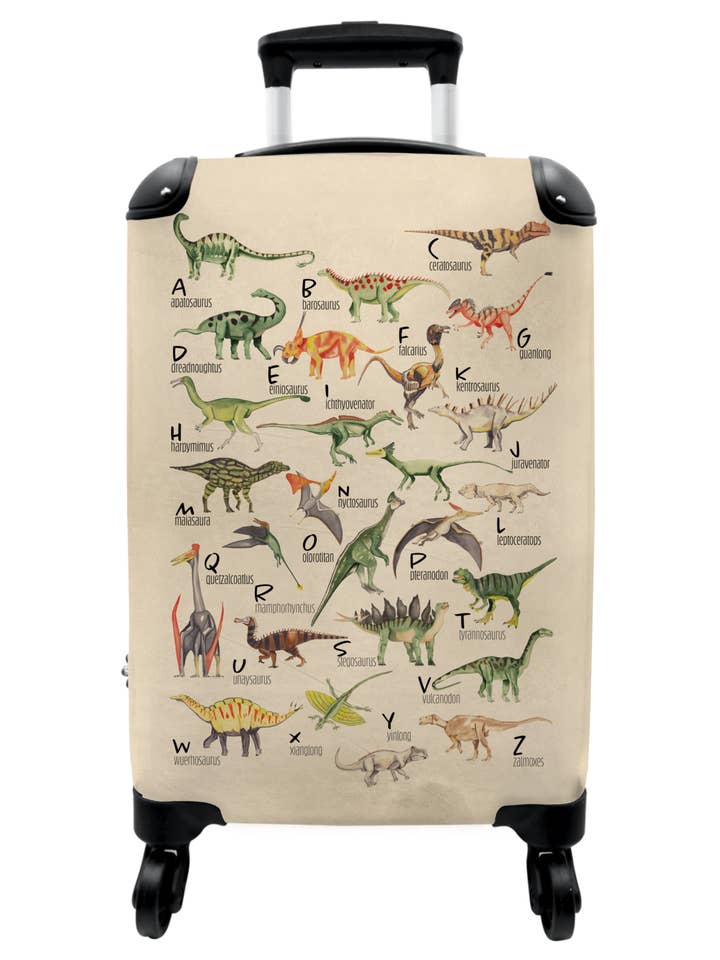 Koffer - Alfabet - Dino - Retro - Jongens voor wholesale door MuchoWow