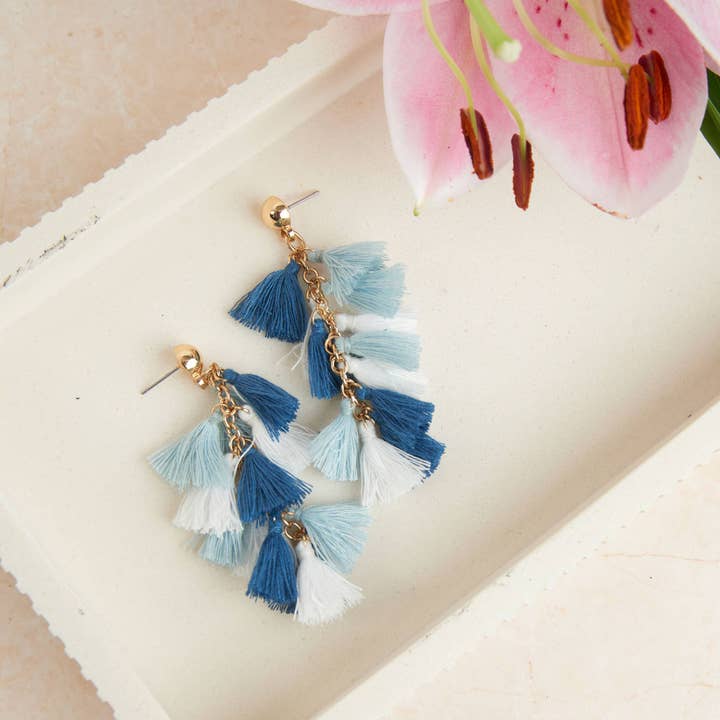 Elsie & Zoey - Wholesale Tassel Earrings - Zephyr Tassel Gold Dangle Earrings6
