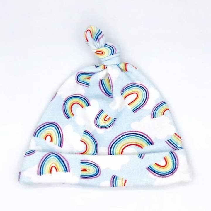 Rainbow Sky Organic Cotton Baby Hat (Newborn) for wholesale by Sunny Day Designs
