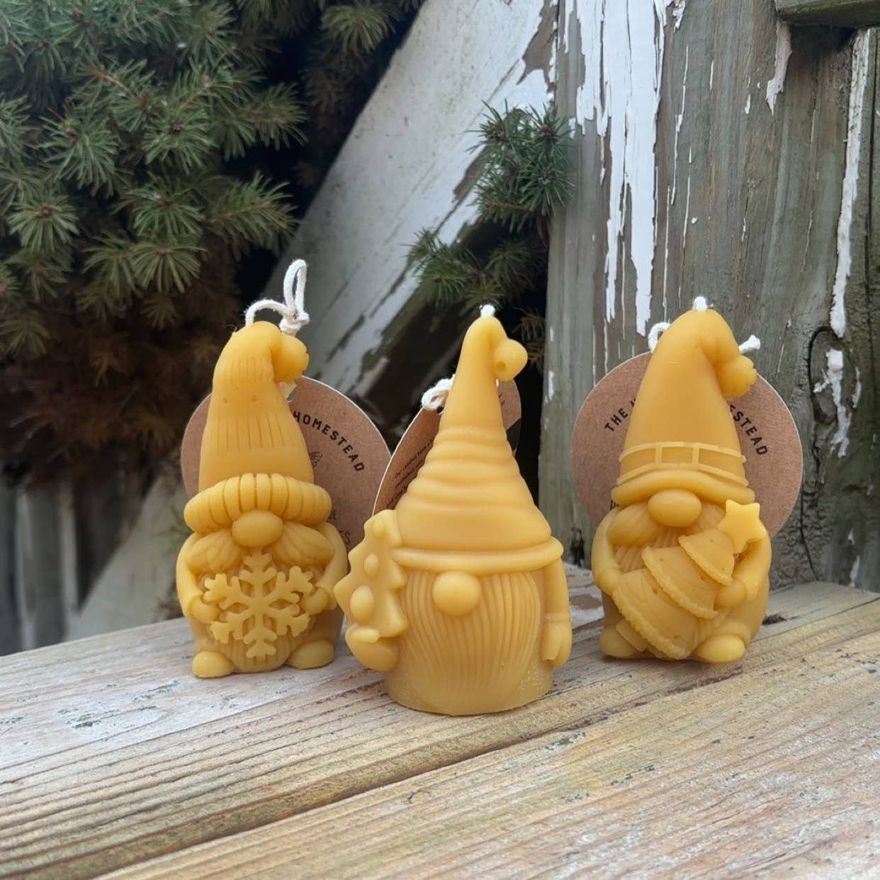 The Holton Homestead - Wholesale Novelty Candle - Beeswax Holiday themed Gnome Candles 1