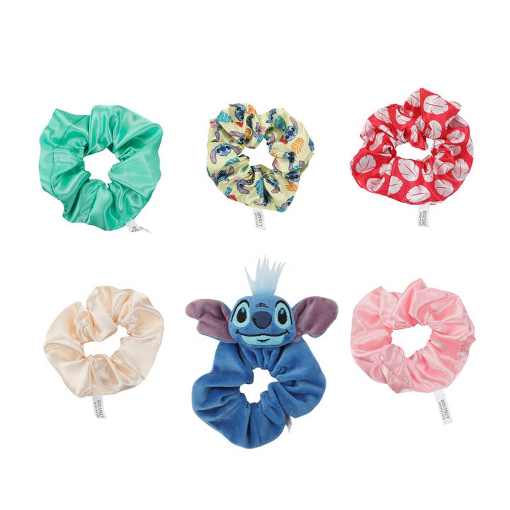 Disney Stitch 6 Pack 3D Plush Scrunchies for wholesale by Bioworld Merchandising