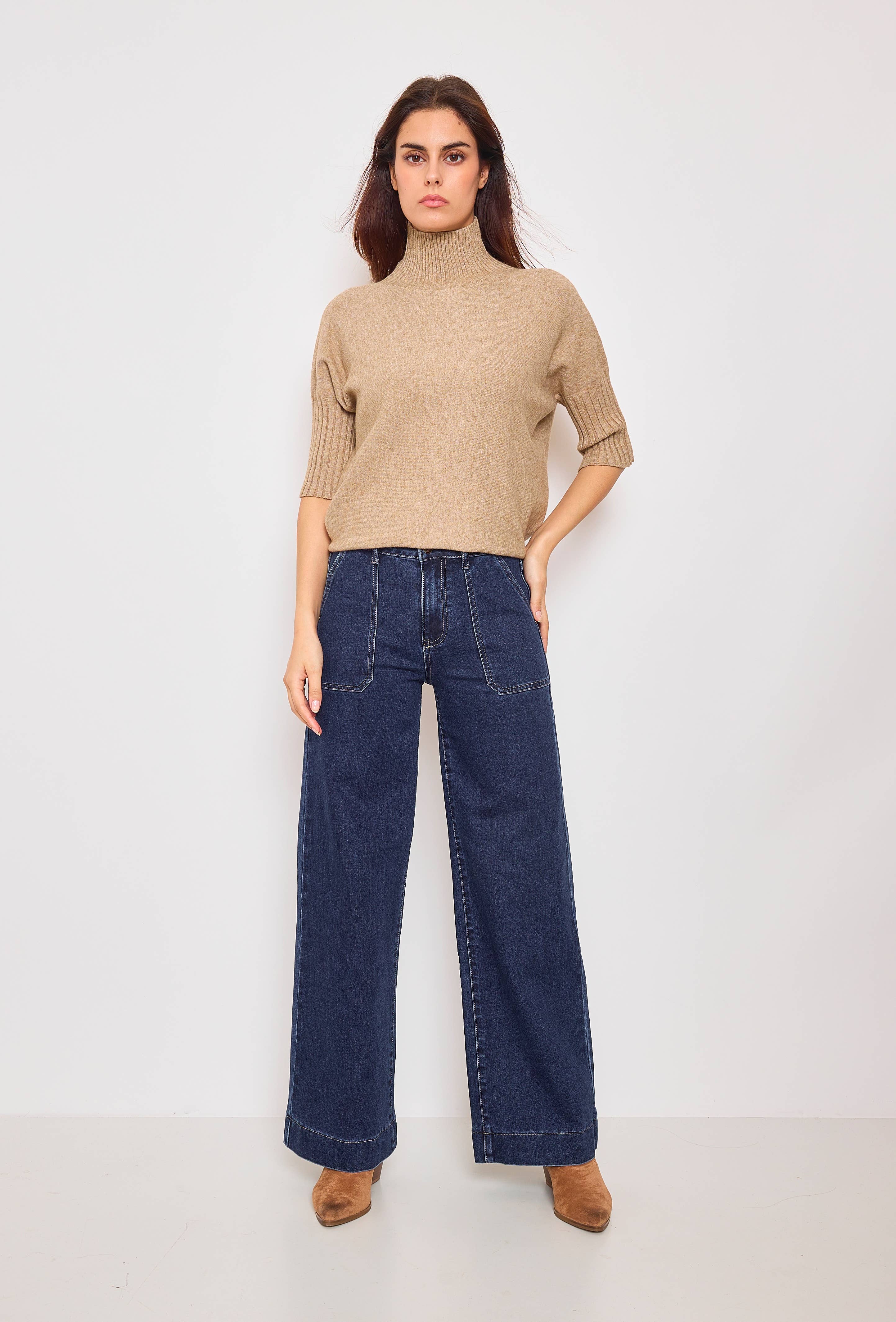 SUNNY STUDIO - Wholesale Jeans - Women's - Jean wide with pockets1
