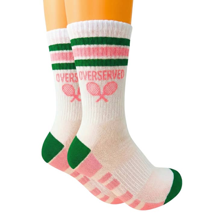 Chaussettes de Tennis Unisexes pour Hommes et Femmes Chaussettes de Performance Roses pour la vente par Super Fly Goods