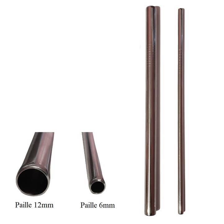 Natural'sace - Wholesale Drinking Straw - Stainless steel straw for bubble tea1