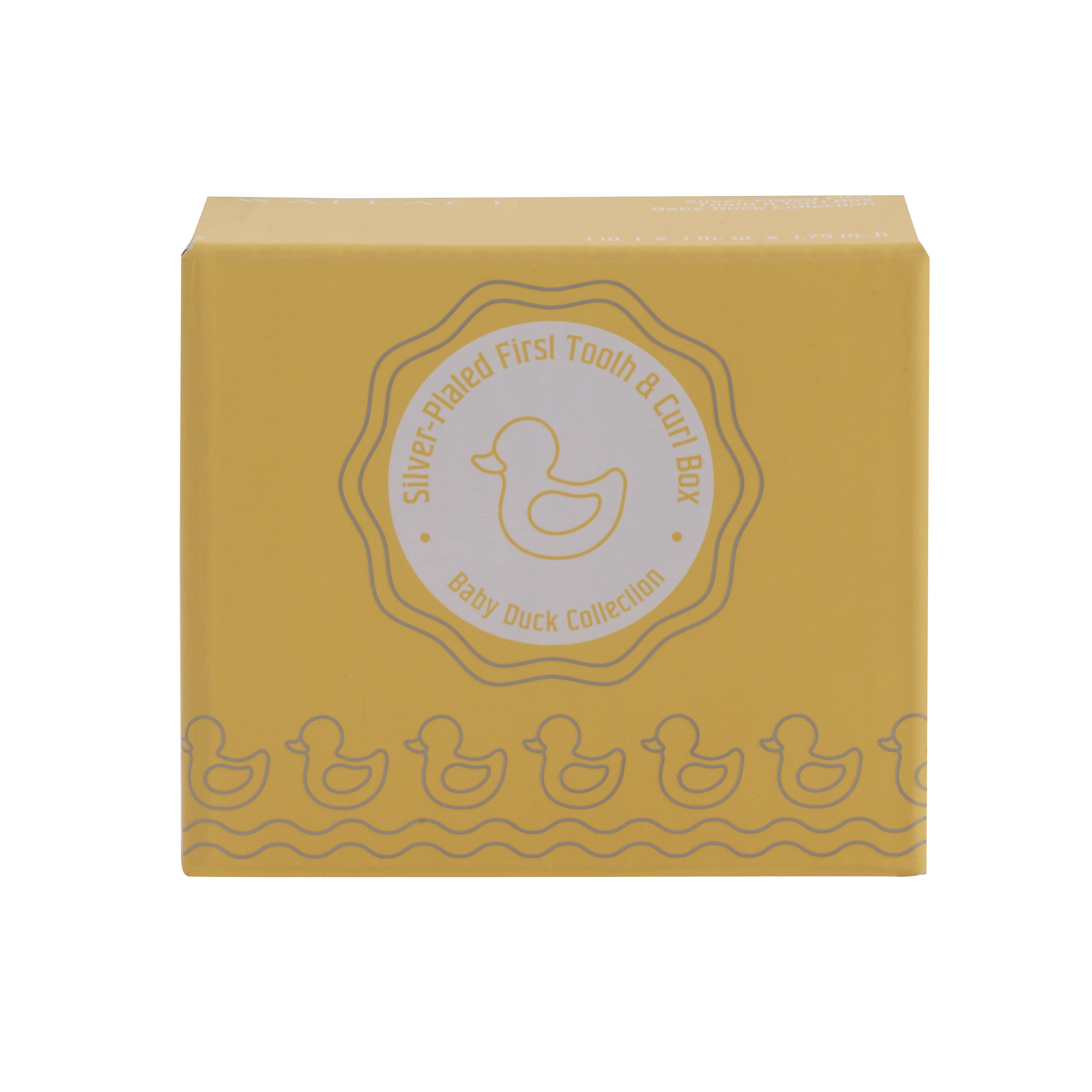 Lifetime Brands Silverwarehouse - Vente Boîte à souvenirs – enfant et bébé - BOÎTES À BOUCLES BABY DUCK FIRST TOOTH6