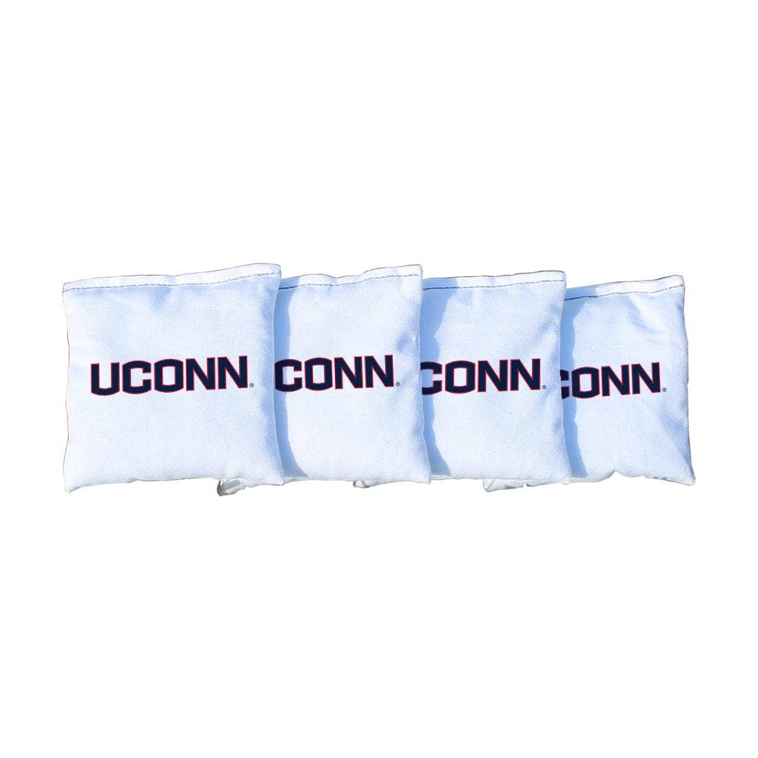Skip's Garage - Wholesale Cornhole - Connecticut UCONN Huskies White Cornhole Bags0