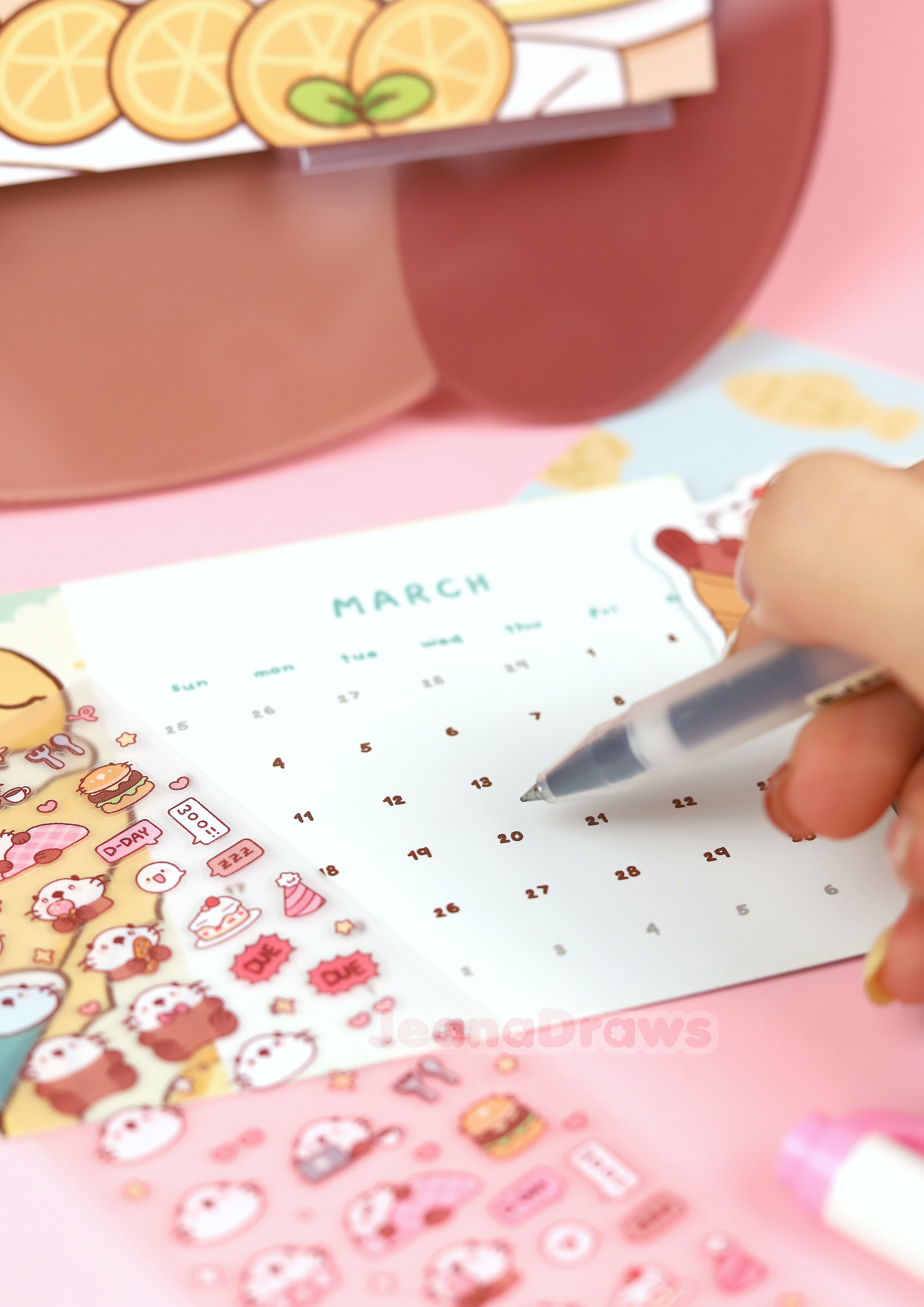 JeanaDraws - Wholesale Calendar - 2024 Lakko Acrylic Calendar8