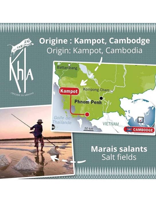Khla - L'épicerie du Mékong - Wholesale Salt - Kampot Salt Flower - Premium - 1kg3