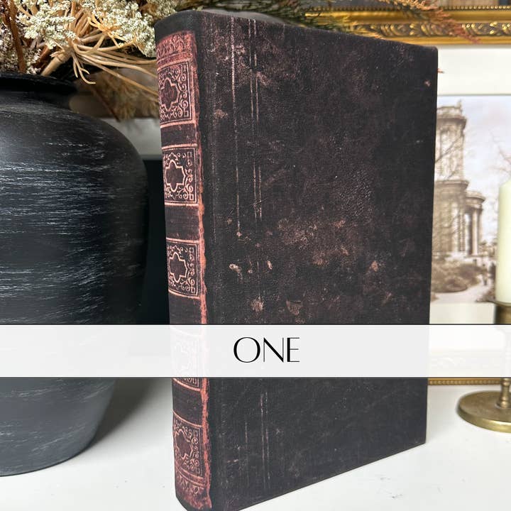 The House of Elements - Wholesale Decorative Tabletop Object - Vintage Inspired Fabric Wrapped Books