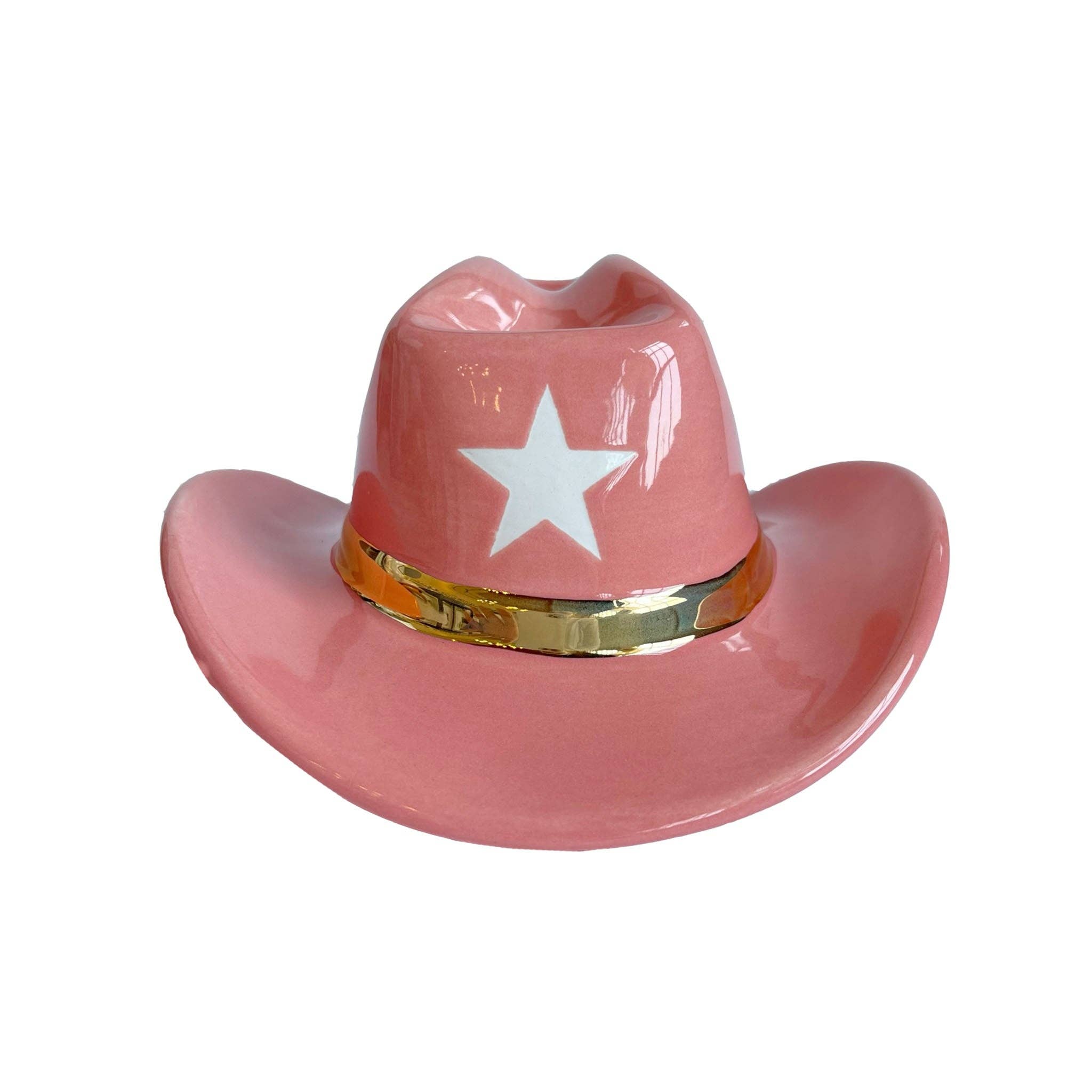 Lo Home | Ruby Clay – Objeto de mesa decorativo por atacado – Chapéu de Cowboy Cerâmico16