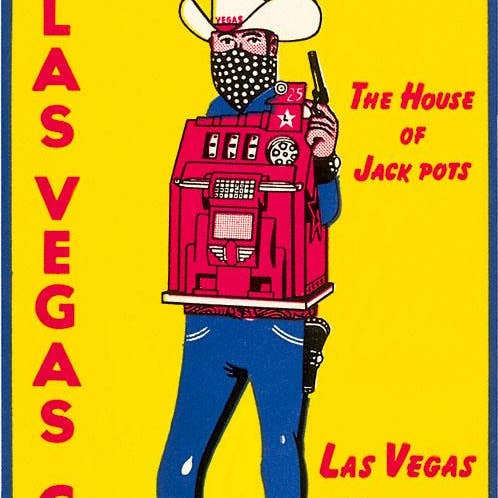 Art Print NV-142 Cowboy Slot Machine, Las Vegas, Nevada for wholesale by Found Image Press