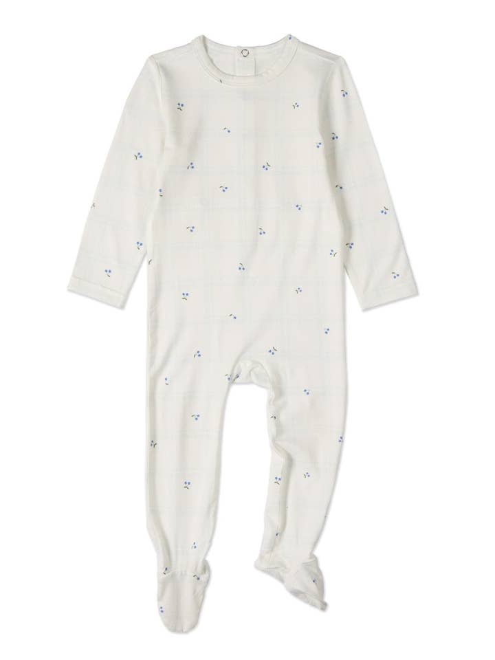 MiniMoi by MeMoi - Wholesale Bodysuit (footed) – Baby - Berry Sweet Plaid Footie