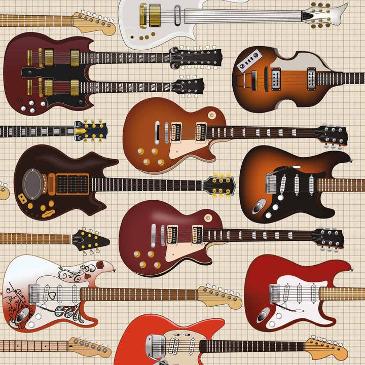 Coach House Partners – wholesale Everyday greeting card – Guitars Greetings Card - 150x150 Blank1