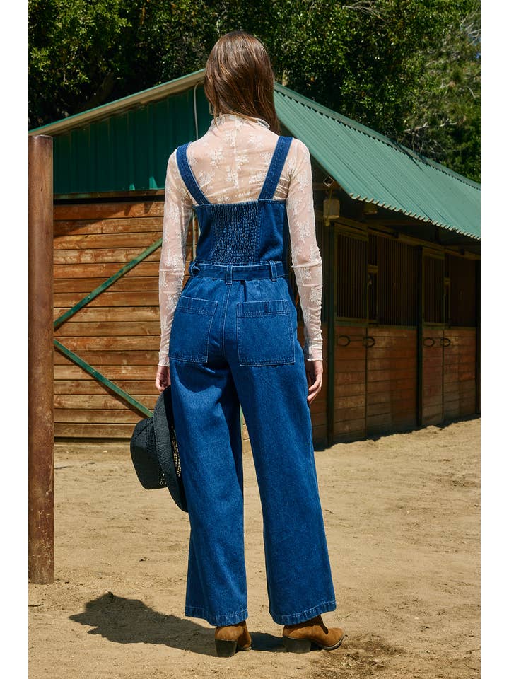 Denim Wide Fit Jumpsuit - RJP1010 for wholesale on Faire3