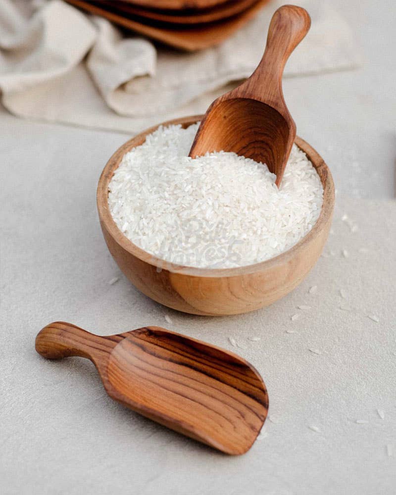 Bali Harvest - Vente Cuillère doseuse - Cuillère à mesurer en bois en teck - Cuillère à mesurer le sucre de riz4