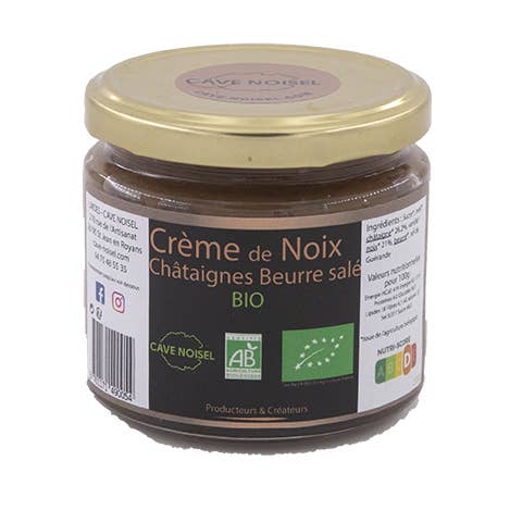 ORGANIC - Chestnut cream with salted butter for wholesale by Cave Noisel