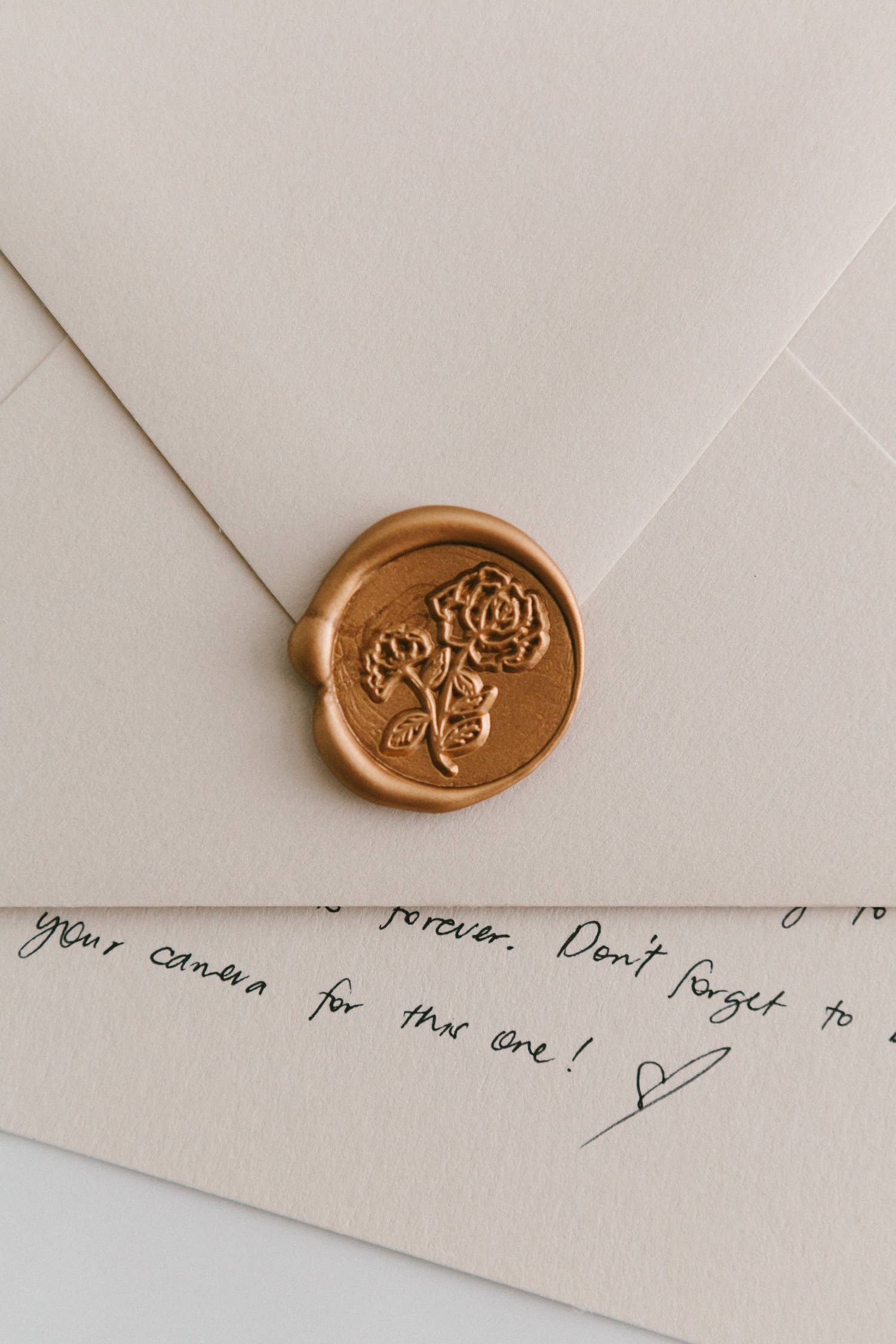 Written Word Calligraphy - Wholesale Rubber/Decorative Stamp - Garden Rose Wax Seal1