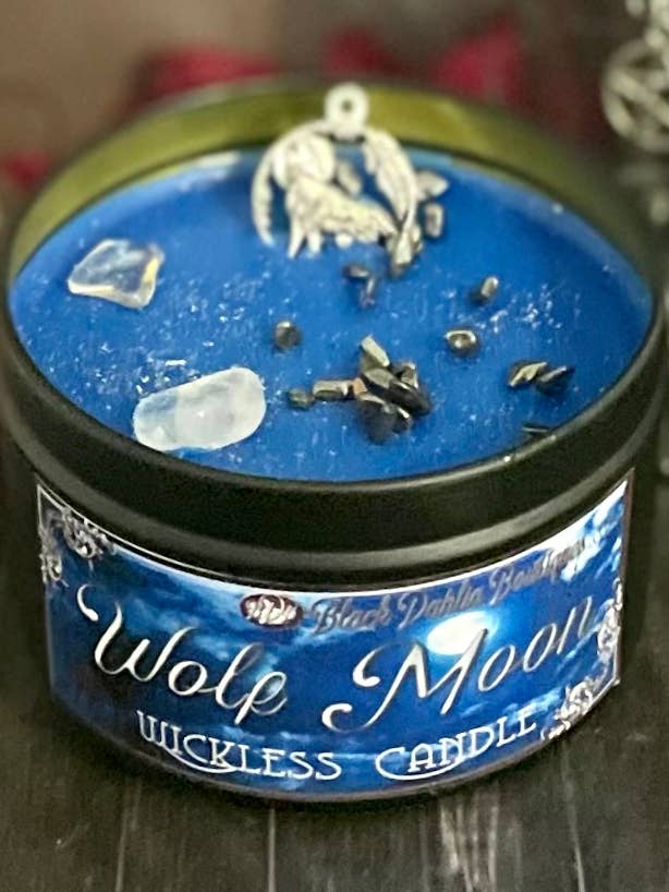 Wolf Moon Wickless Candles for wholesale by Black Dahlia Boutiques