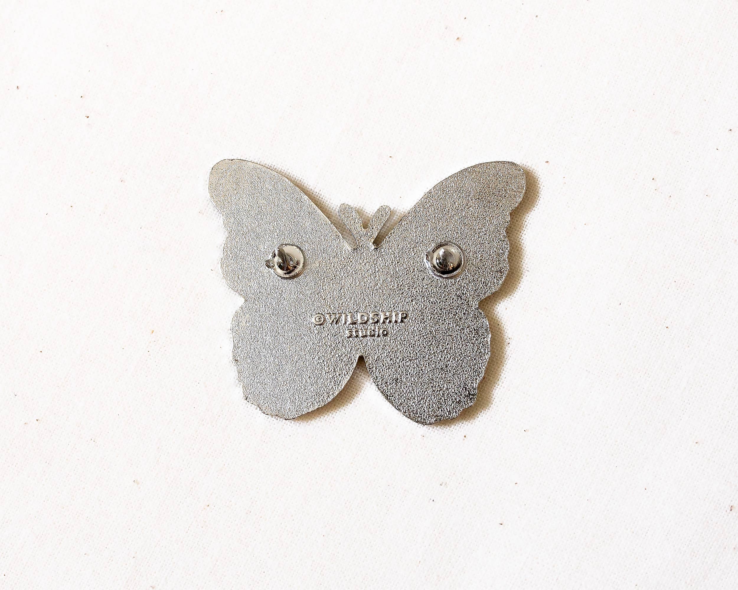 Wildship Studio - Wholesale Lapel Pin/Button - Blue Morpho Butterfly Enamel Pin4