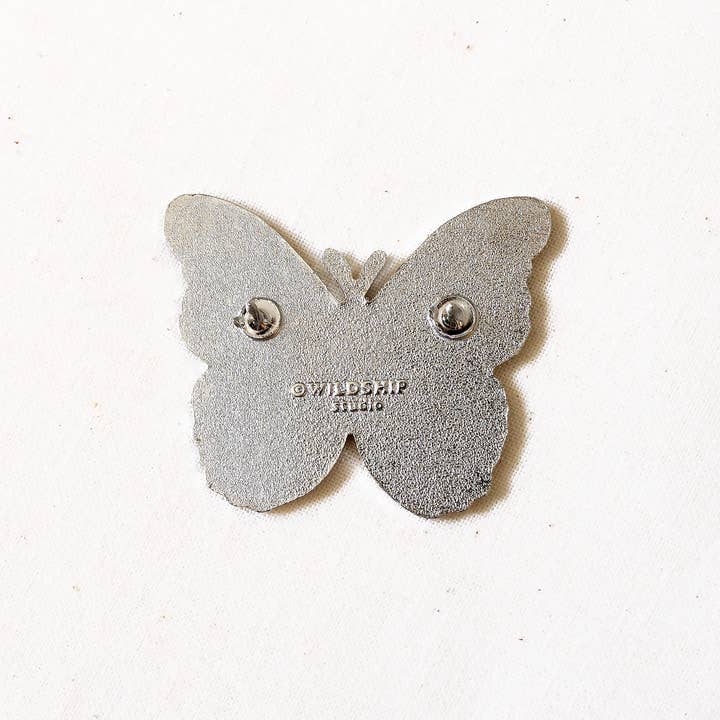 Wildship Studio - Wholesale Lapel Pin/Button - Blue Morpho Butterfly Enamel Pin4