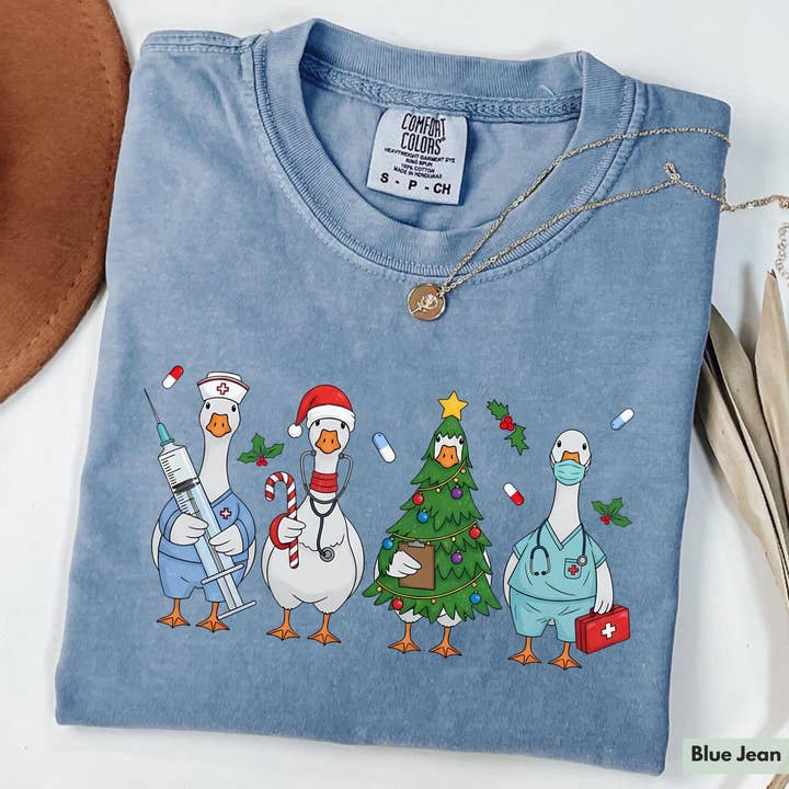 Comfort Colors Julgås Sjukskötersketröja, Jultröja för wholesale av Glaime