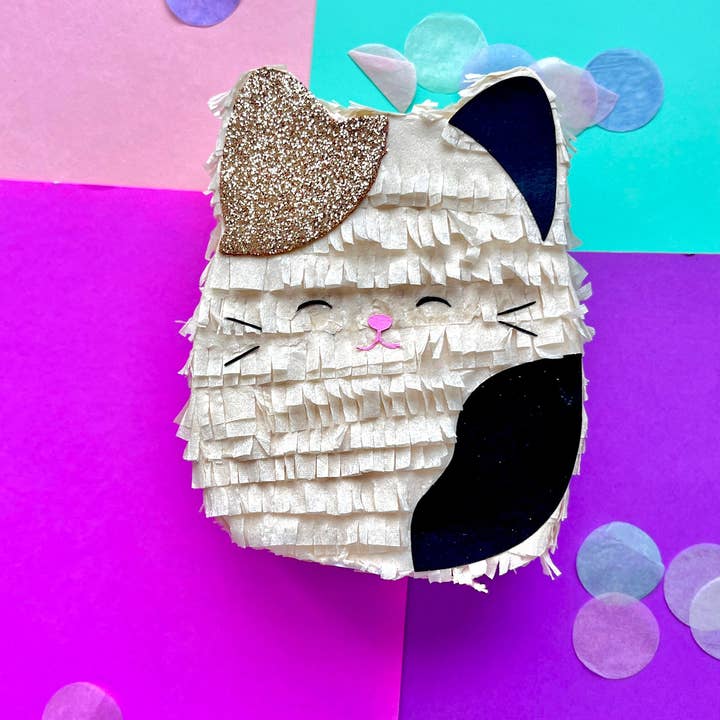 Personalized Squish Friends Piñata Birthday Cake Topper for wholesale by My Soiree Designs