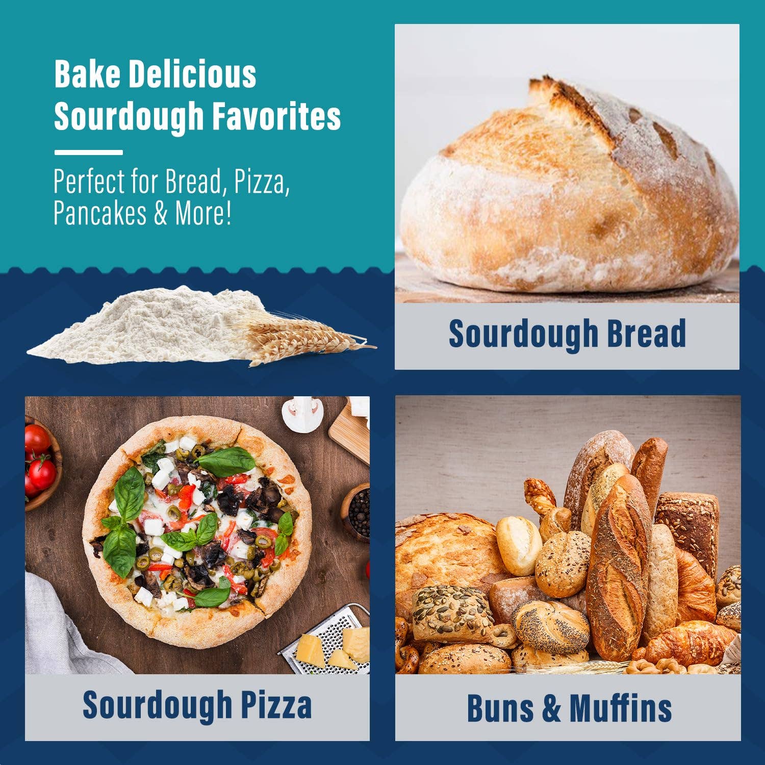 My Rustic Roots – Preparado de pão por atacado – Fermento Natural Maduro Orgânico, Não-OGM 12 gramas5