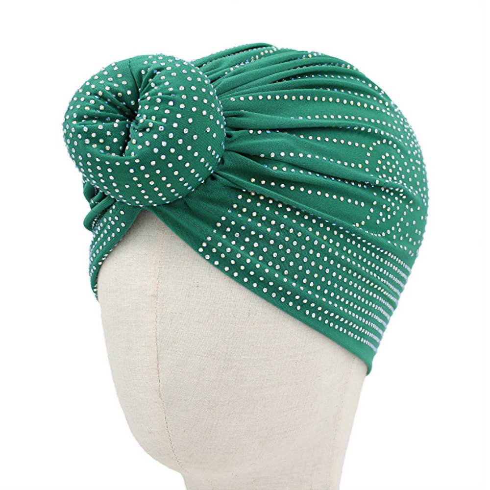 Sensibling Corp. - Wholesale Turban - Women's - Bling Studded Turban Hair Wrap
13