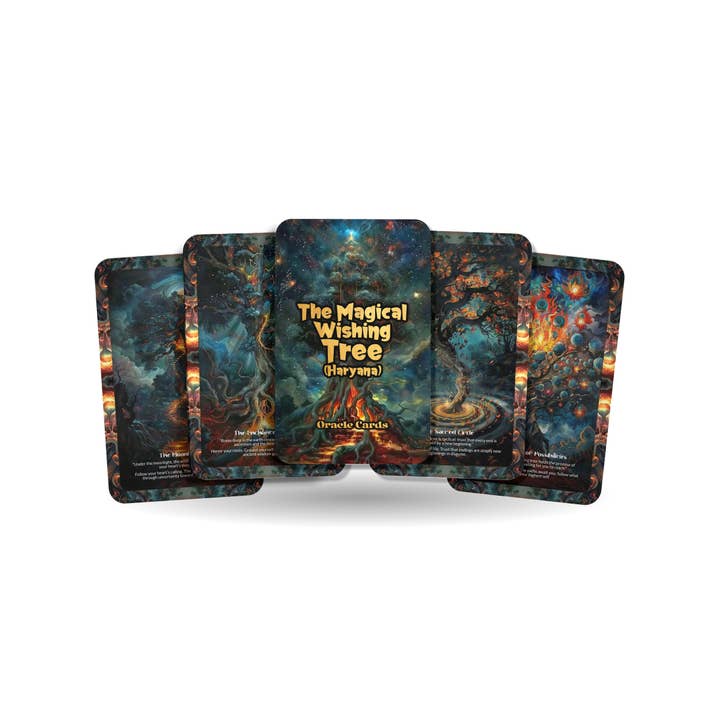 A Árvore dos Desejos Mágicos – Um Baralho de Oráculos de Manifestação de Desejos – 22 Cartas de Oráculo – Espírito Kalpavriksha de Haryana por atacado de IBIZA TAROT