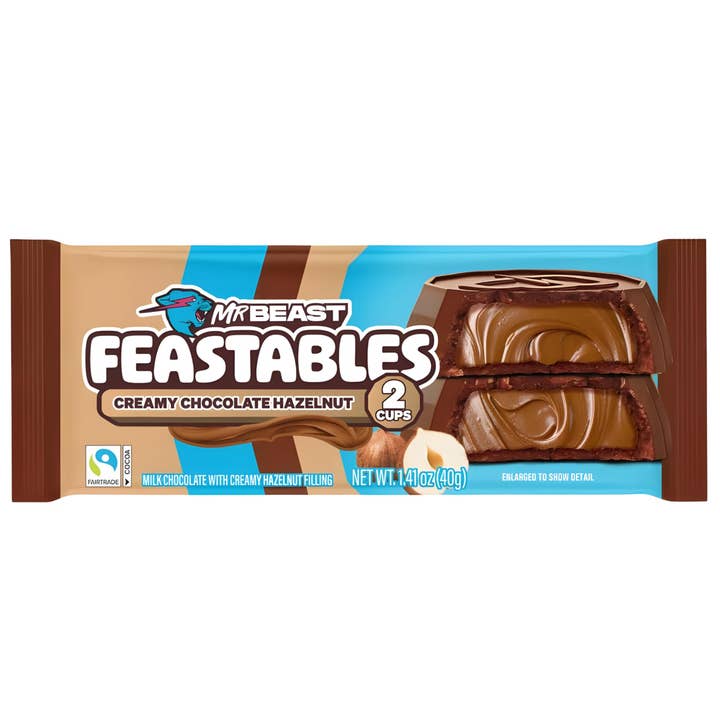 SureShot - Wholesale Chocolate - NEW! Feastables Chocolate Hazelnut Cups - 2.12 oz (Copy)1