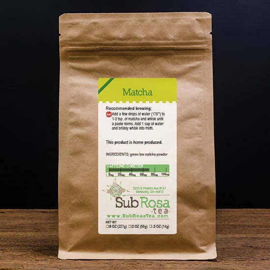 Matcha Te - Fersken for engroshandel hos Sub Rosa Tea