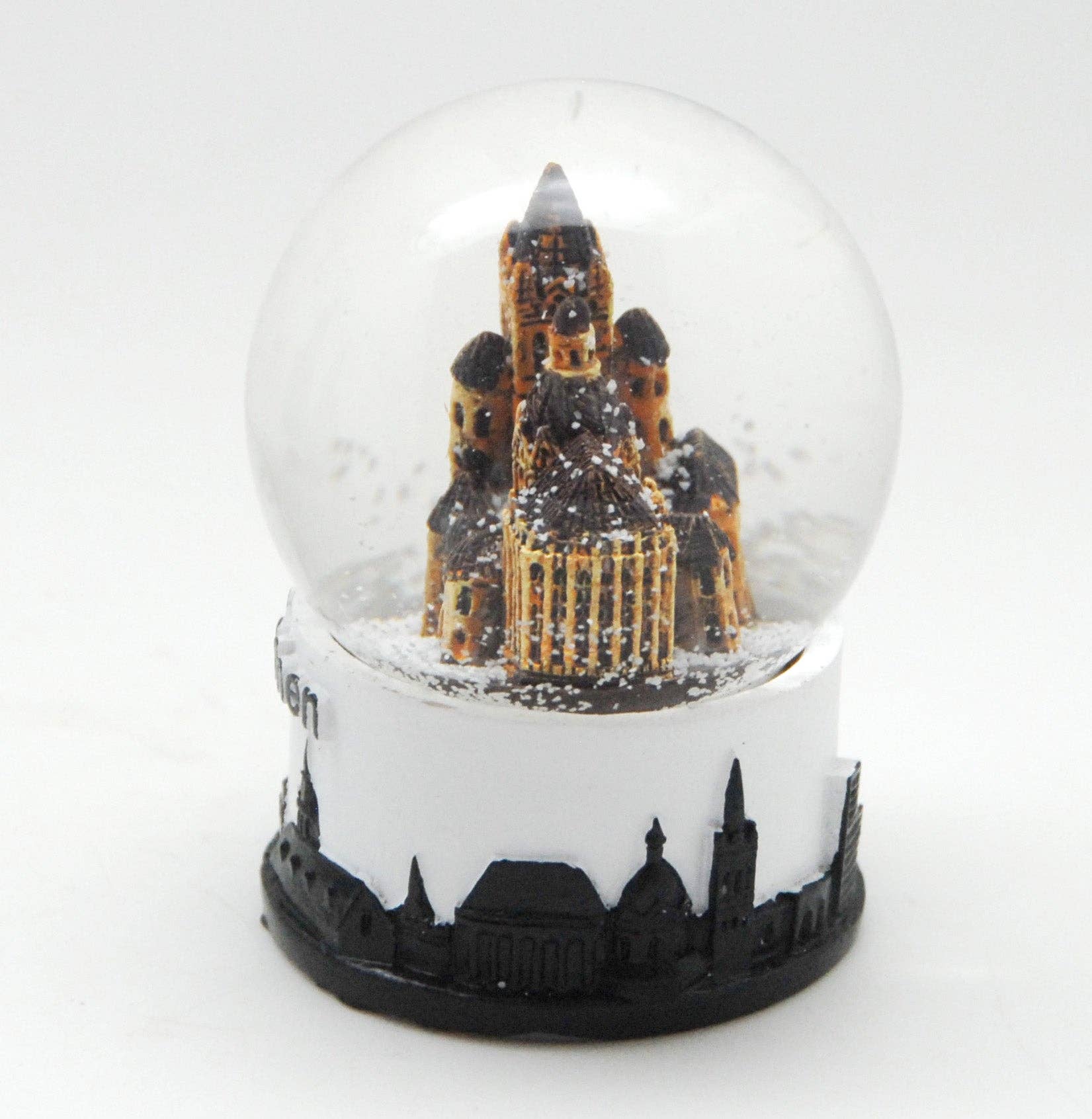 Schneekugelhaus – wholesale Snöglob - Barn och baby – Souvenir snöglob Aachen med Aachens domkyrka och skyline7