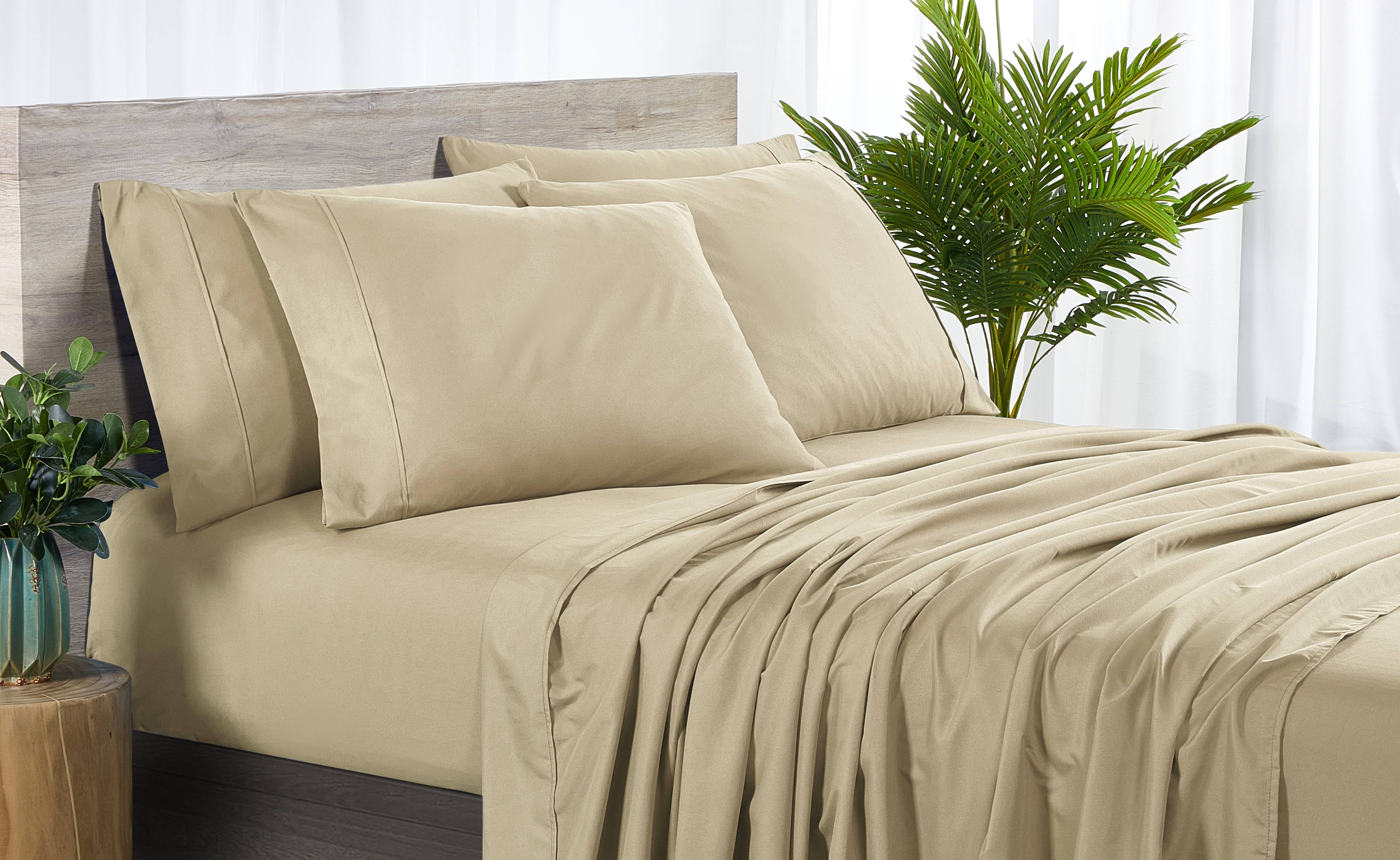 Bed Bath Fashions - Wholesale Sheet Set - Bibb Home 2000 Count 6-Piece Bamboo Sheet Set with Suregrip13