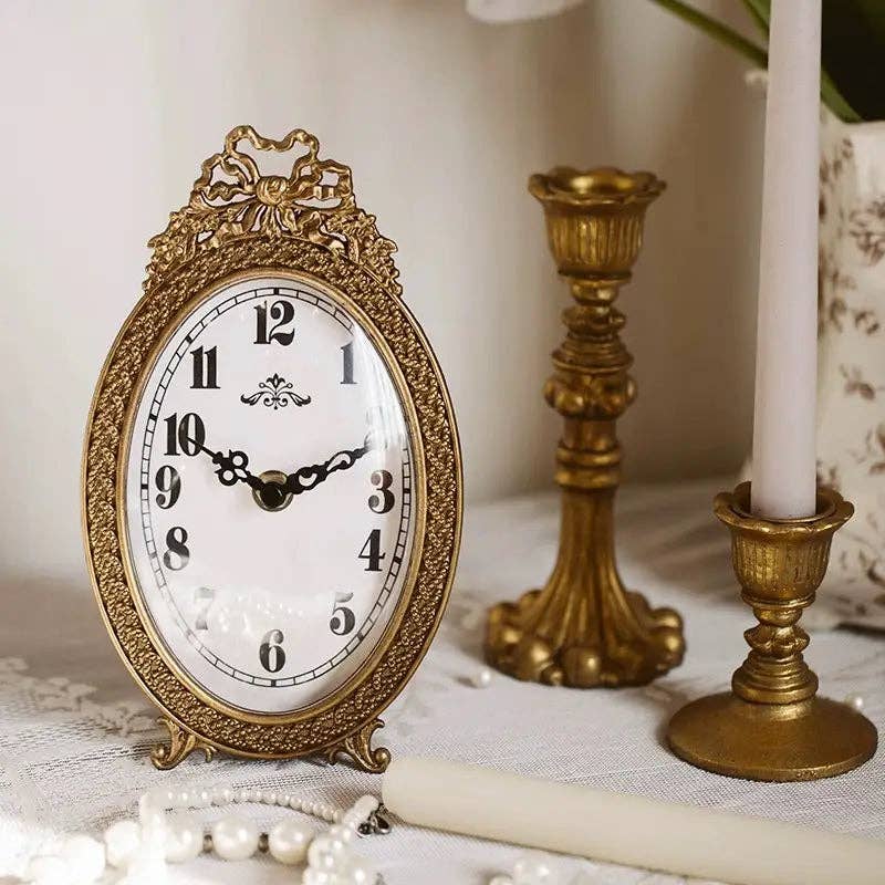 Vagabond Vintage - Wholesale Desk Clock - FRENCH TABLE TOP CLOCK1