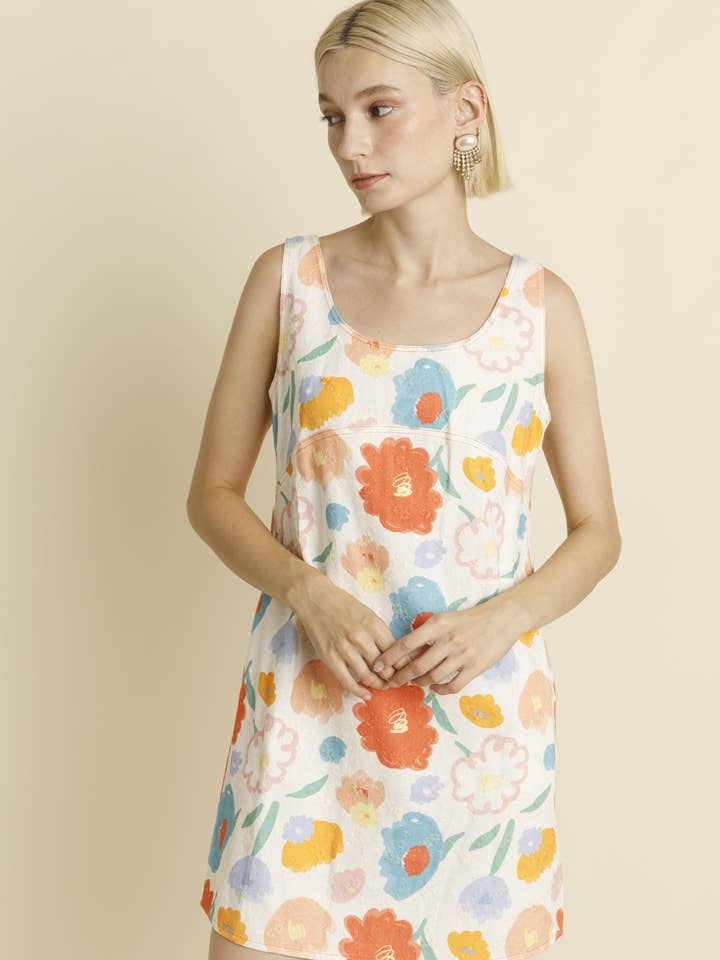 AD1975 - FLORAL MINI DRESS for wholesale by Aureum