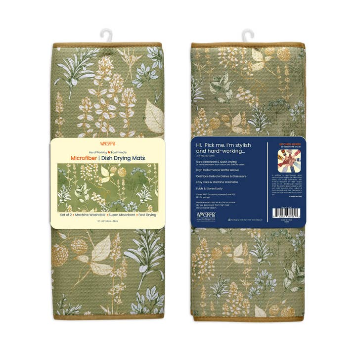 WerkShoppe - Wholesale Dish Drying Mat/Rack - Kitchen Herbs Dish Drying Mats5