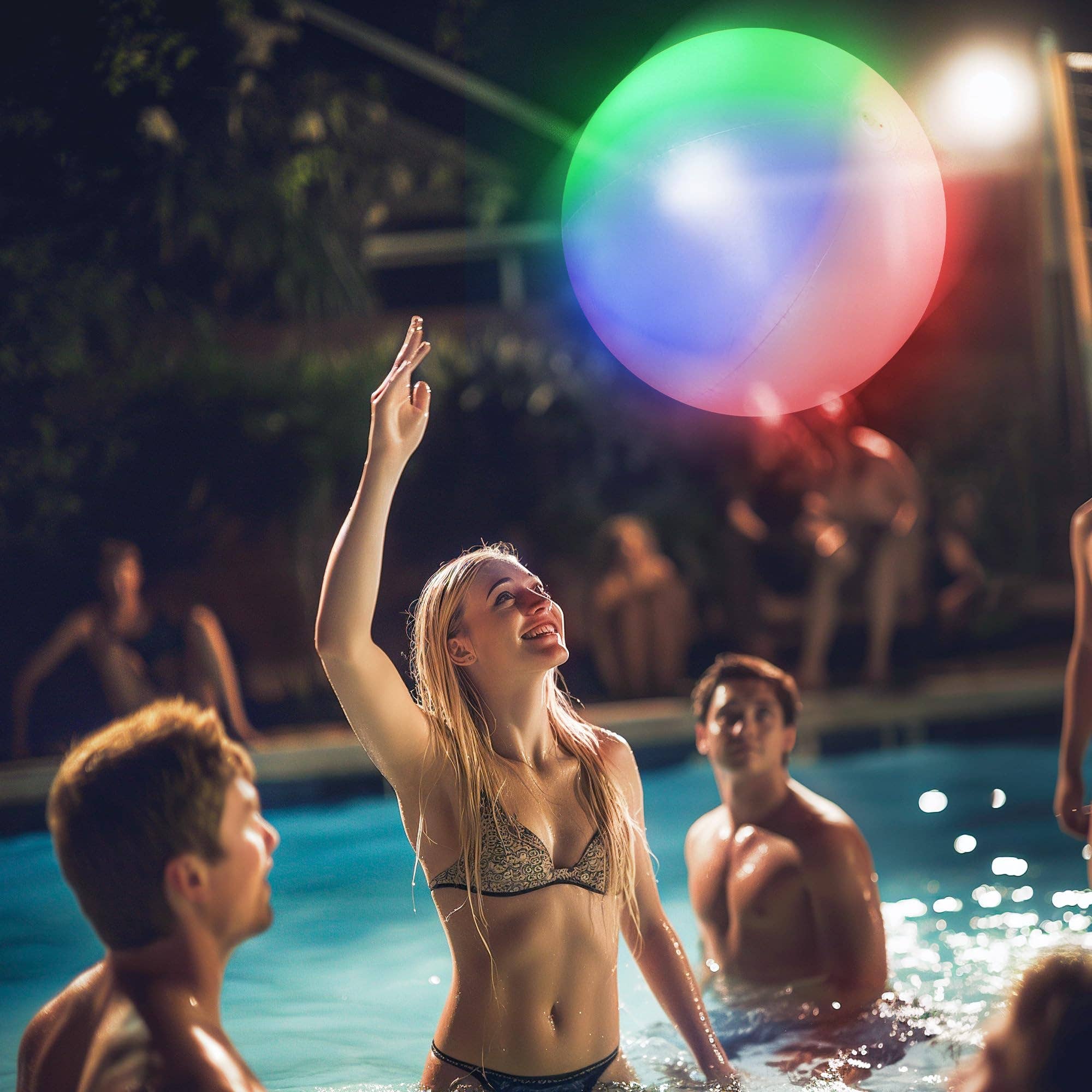 Windy City Novelties - Wholesale Beach/Pool Toy - Kids & Baby - 30" Multi-Color LED Light-Up Beach Balls3