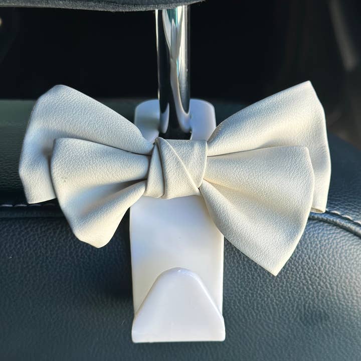 Harris Girls & Co. - Wholesale Car Decorative Charm - Women's - Car Bow Holder "White"0