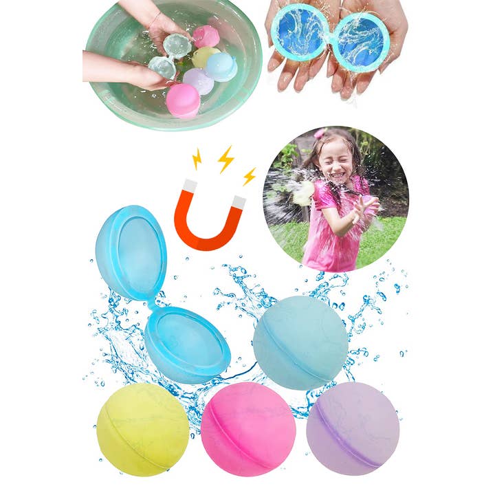 Cap Zone - Wholesale Inflatables - Reusable Self-Sealing Water Balloons - 6 pcs Pack