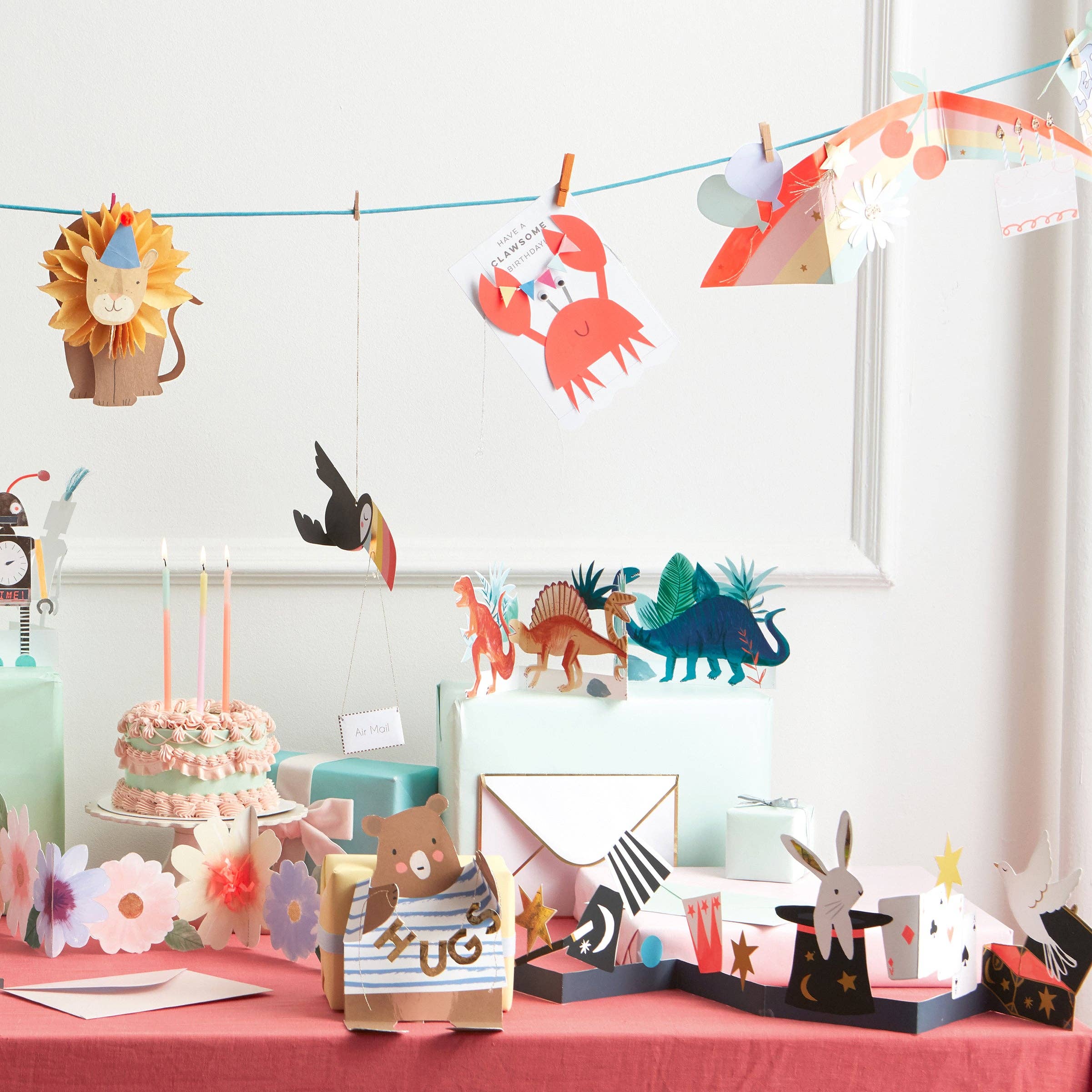 Meri Meri - Wholesale Verjaardagskaartje - Dinosaurussen verjaardagskaart1