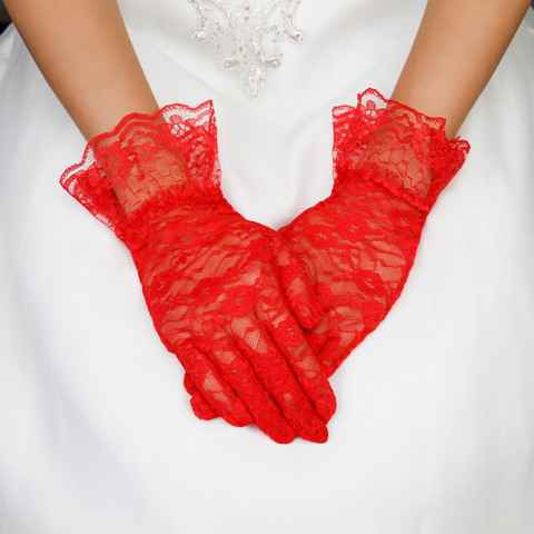 SP Sophia Collection - Wholesale Gloves - Women's - Women's Lace Ruffle Gloves3