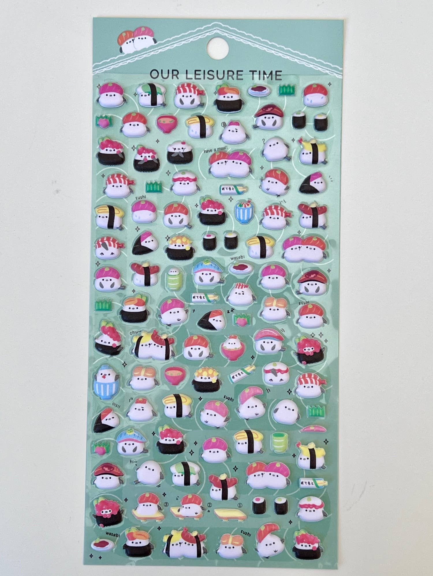 BCmini - Wholesale Sticker - 11023 Tiny Animal Food Court Puffy Assorted Stickers-1215