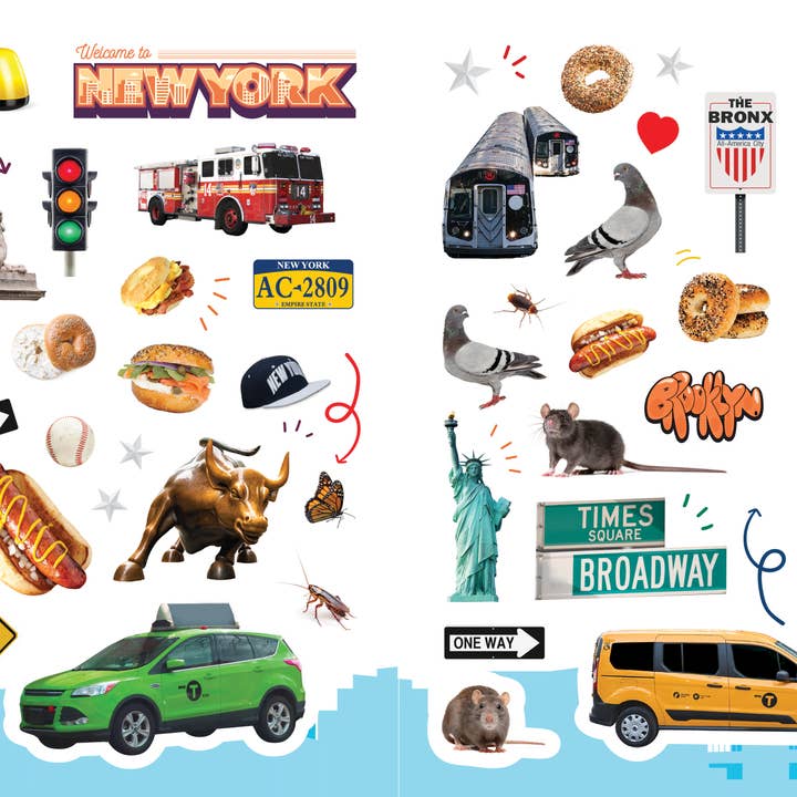 Sourcebooks - Wholesale Sticker - 500 Stickers: NYC2