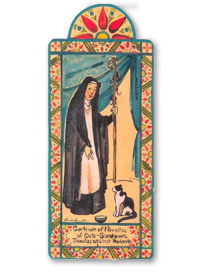 St. Gertrude of Nevilles - Cats and Against Rodents and other Purchase Wholesale saints. Free Returns & Net 60 Terms on Faire trending on Faire.