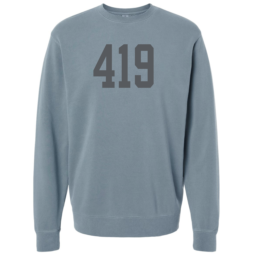 Jupmode - Wholesale Graphic Sweatshirt - Unisex - Custom Area Code Puff Print Tone on Tone Sweatshirt13