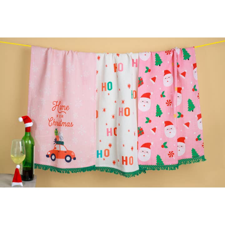 "Home for Christmas" Holiday Towel Set for wholesale by Tiramisu