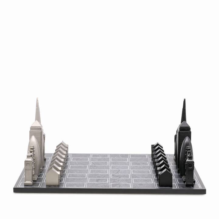 Skyline Chess - Wholesale Board Game - Stainless Steel London Edition - Skyline Chess Set
