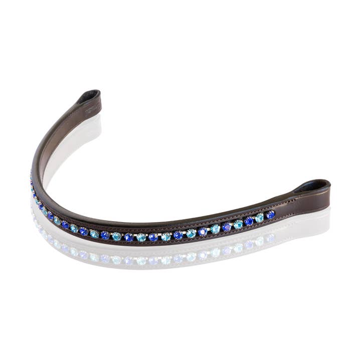 Bandeau frontal Ocean Floor en cristal avec strass pour la vente par Grewal Equestrian